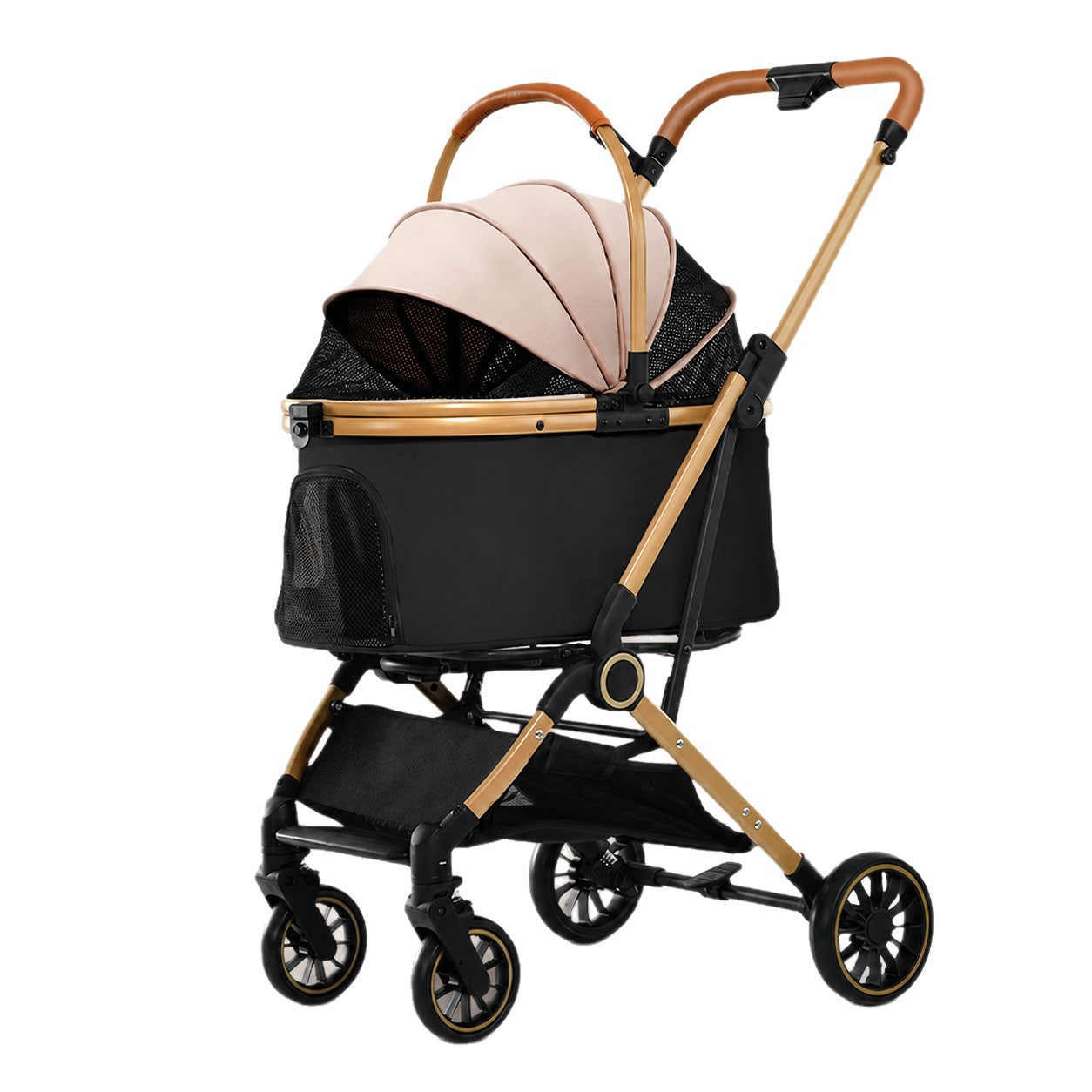 One-touch Folding Detachable Pet Stroller
