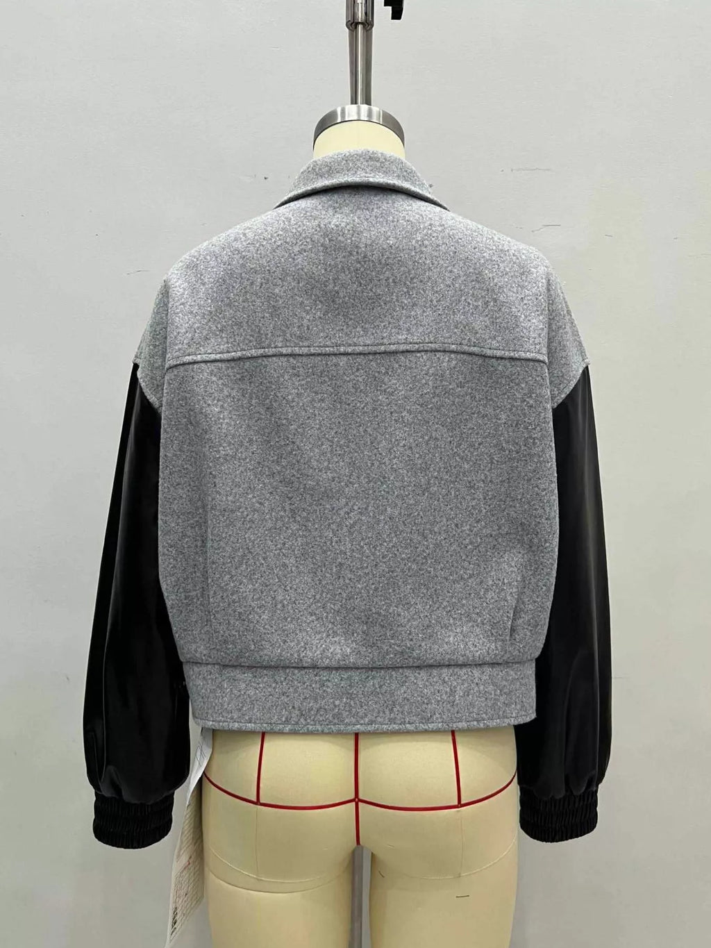Color Block Zip-Up Jacket