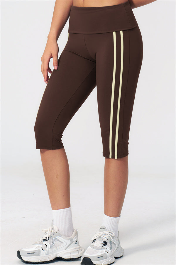 The Evoke Crop Top Capri Leggings 2-Piece Set
