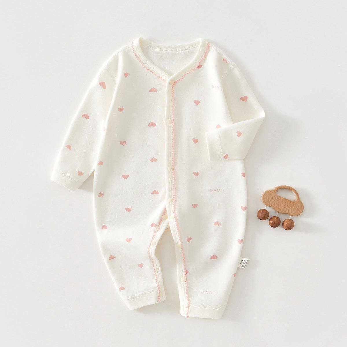 Pure Cotton Long-sleeve Baby Bodysuit