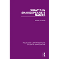 What's in Shakespeare's Names - Paperback