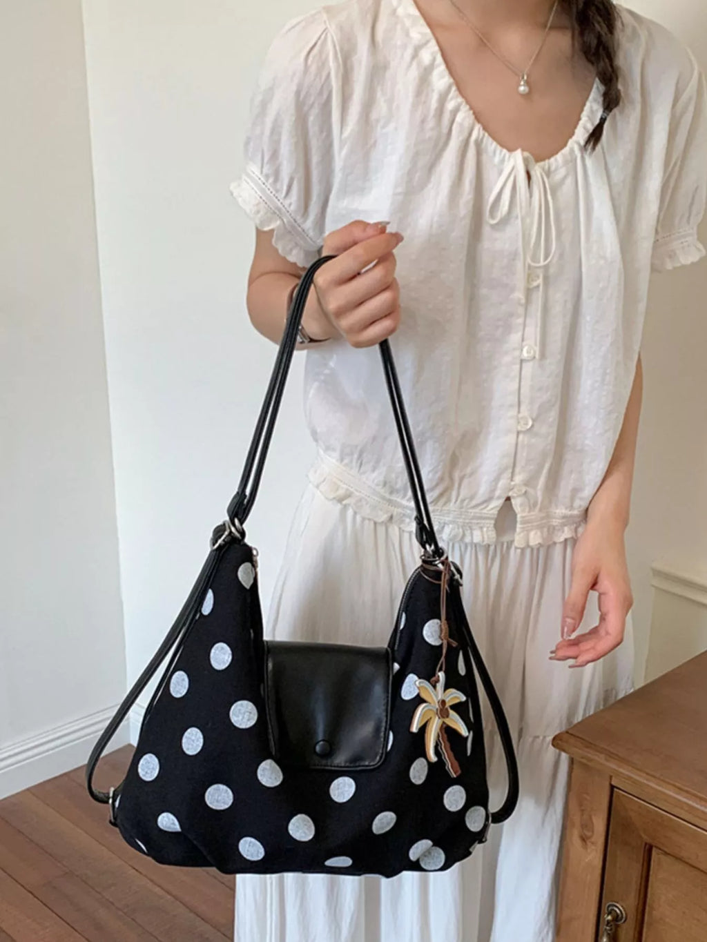 Polka Dot Crossbody Bag