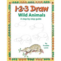 123 Draw Wild Animals: A step by step drawing guide for young artists - Paperback