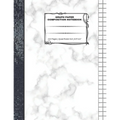 Graph Paper Composition Notebook: 110 Pages - Quad Ruled 4x4 - 8.5" x 11" Marble Large Notebook with Grid Paper - Math Notebook For Students - Paperback
