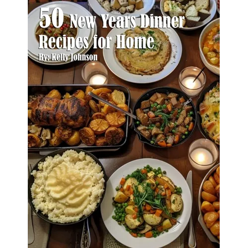 50 New Years Dinner Recipes for Home - Paperback