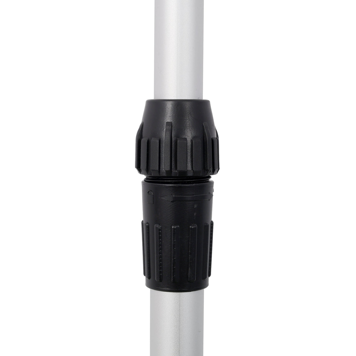 Portable Adjustable Height Snow Shovel with D-Grip Handle - Silver