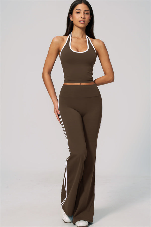 The Onyx Tank Top Flared Leggings 2-Piece Set