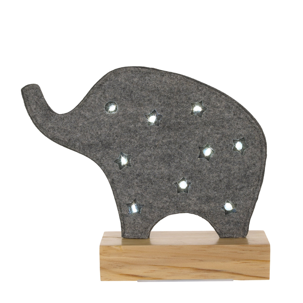 Gray Elephant Lighted Nursery Decor