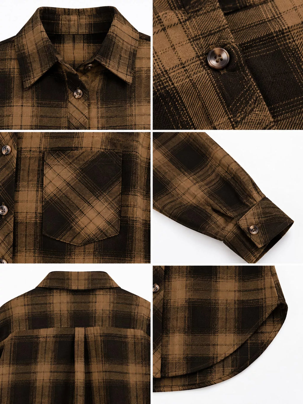 Plaid Button-Down Oversized Shirt