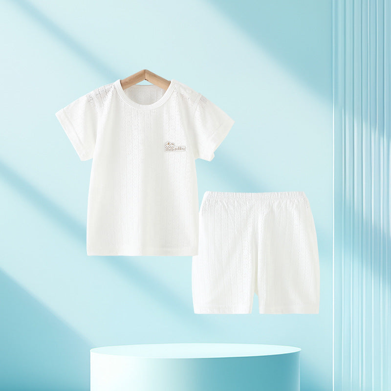 Summer Two-piece Kids Outfit Top And Shorts