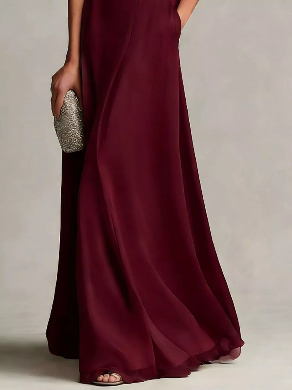 Full Size Satin Crop Top and Maxi Skirt Two-Piece Set Plus Size