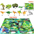 Children's Electric Assembled Track Racing Simulation Animal Tyrannosaurus Dinosaur Toy Puzzle Boy Gift