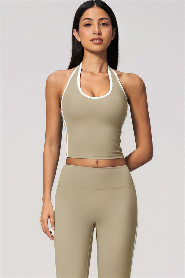 The Onyx Tank Top Flared Leggings 2-Piece Set