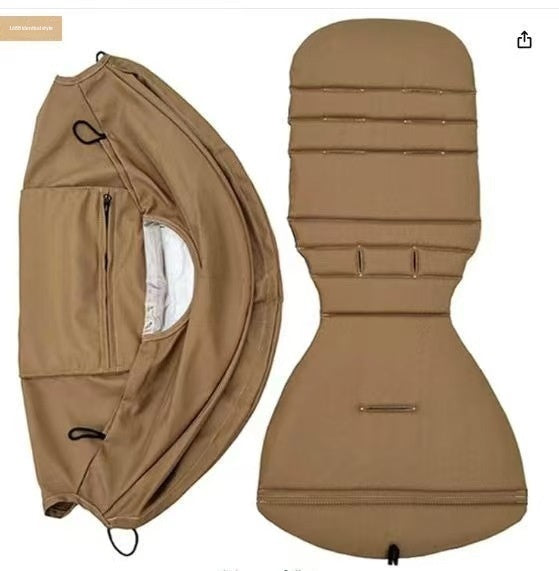 Solid-color Stroller Sunshade Canopy Pad