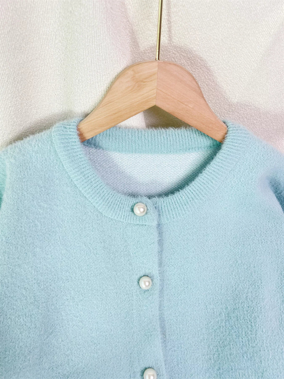 Fuzzy Knit Button Down Cardigan
