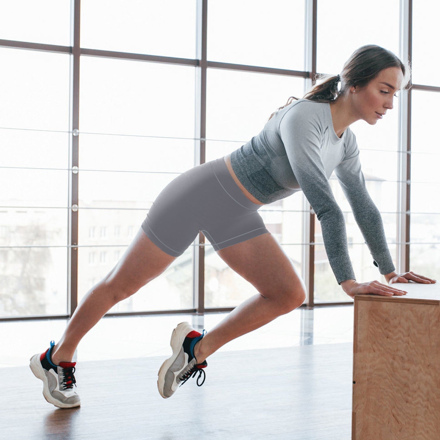 High-Waist Biker Shorts with Tummy Control for Workouts