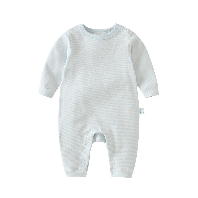 Cotton Baby Boneless Shoulder-Clasp Pajamas