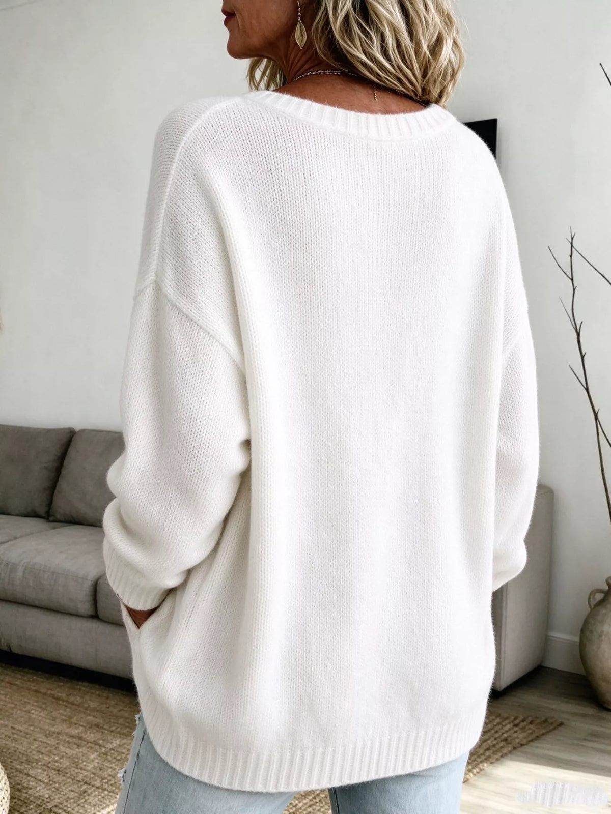 Merry & Bright Dropped Shoulder Sweater