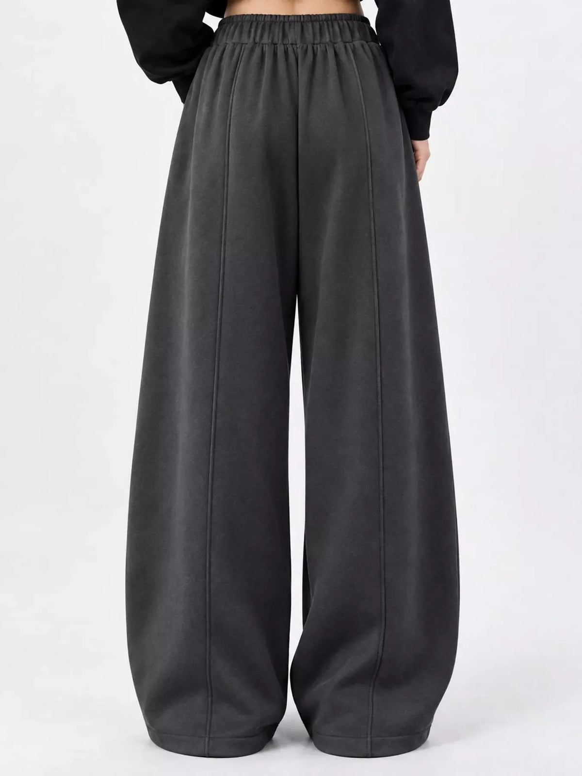 Drawstring Wide-Leg Casual Pants