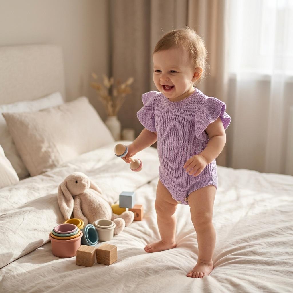 Baby Girl's Puff-sleeve Sweater