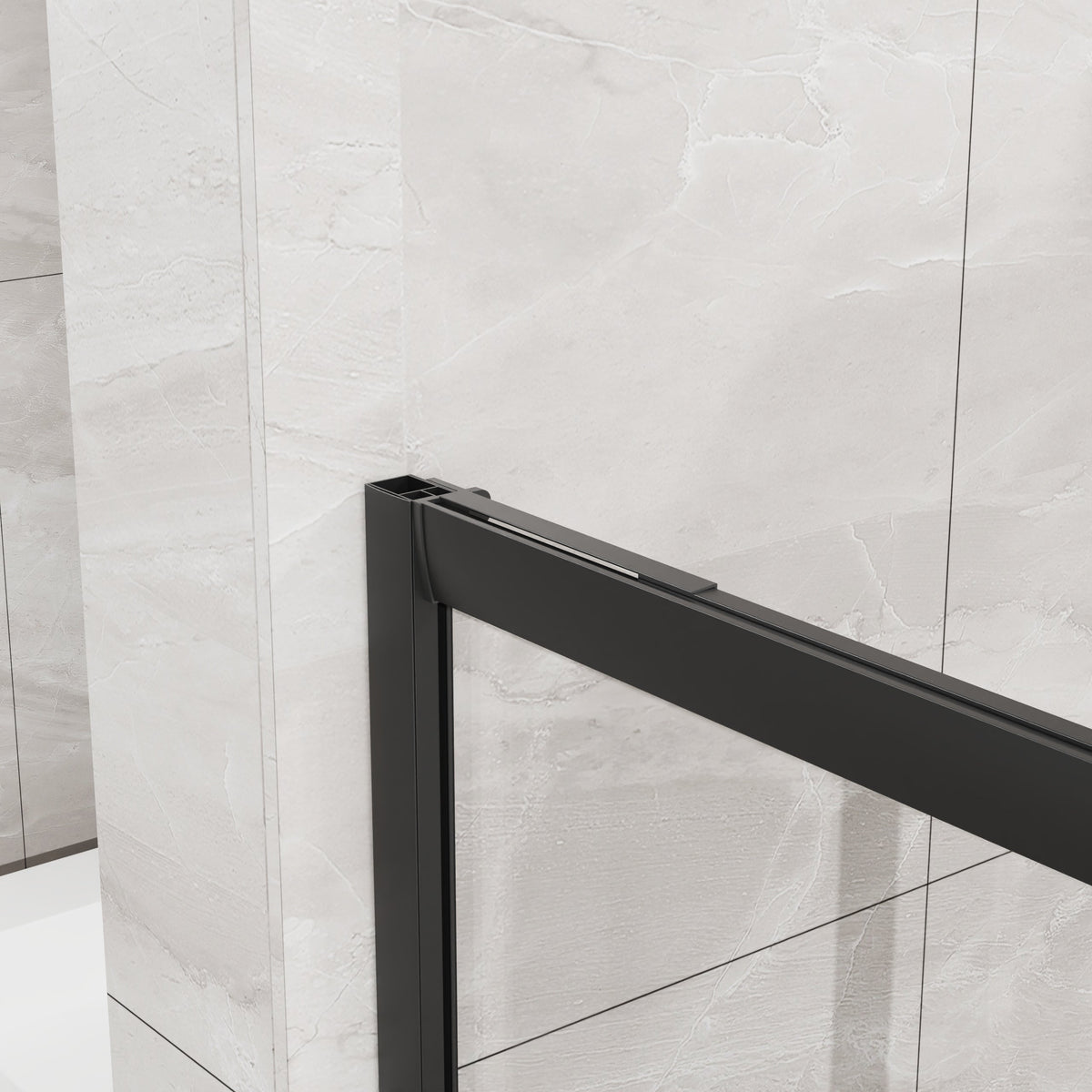 36" x 36" x 72" Corner Sliding Shower Door with Tempered Glass