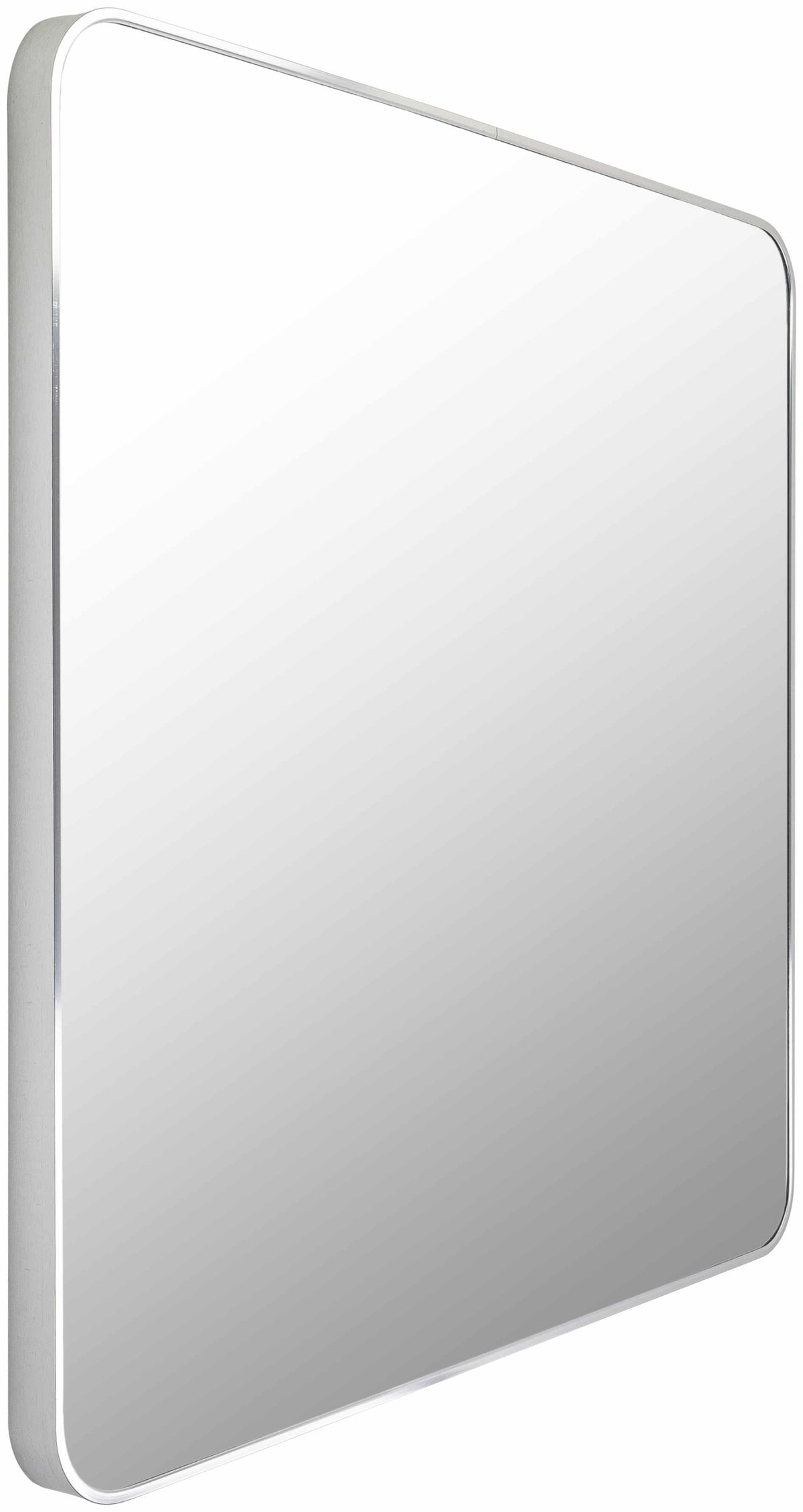 Ockenfels Modern Arched Silver Gray Wall Mirror