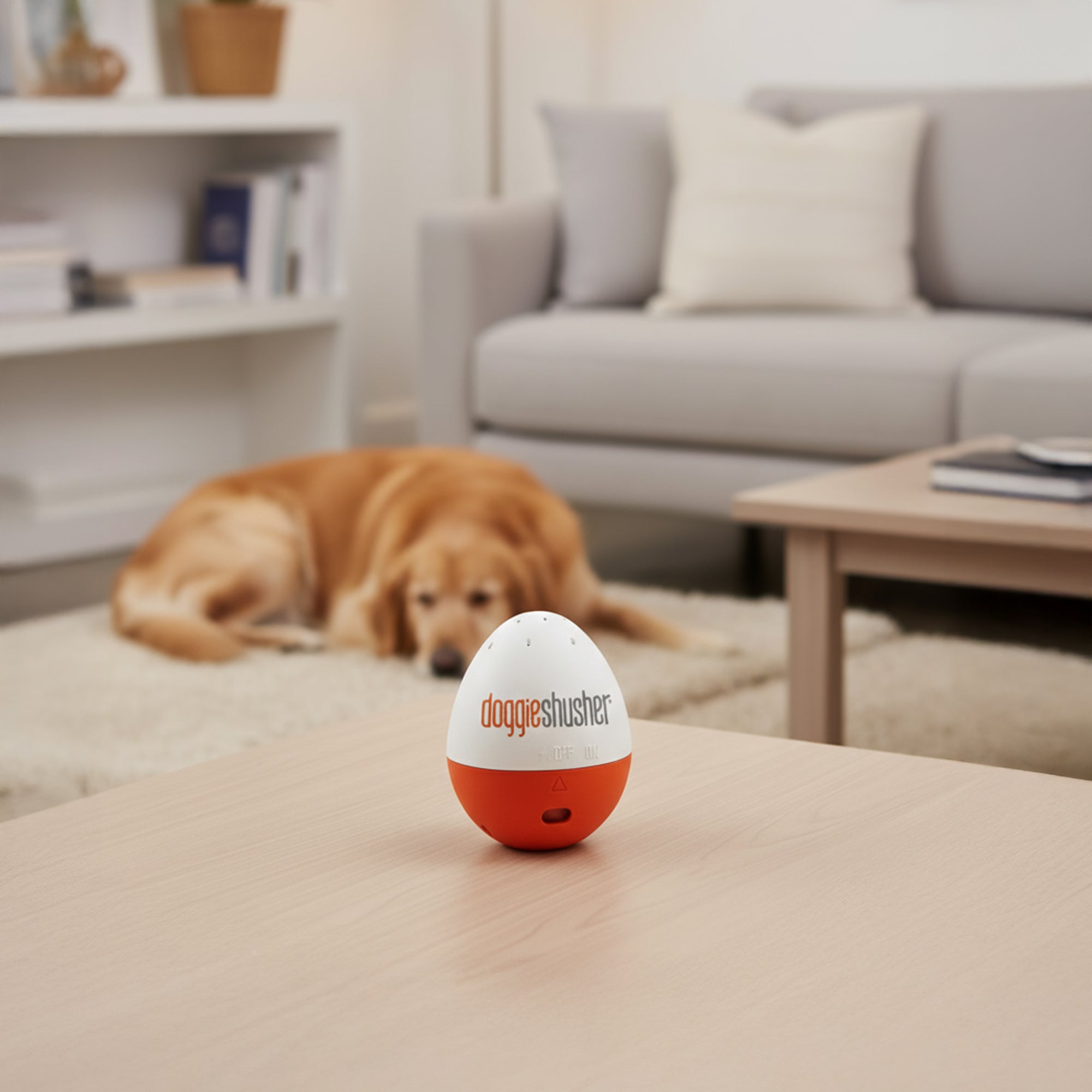 Doggie Shusher – Calming Sound Machine for Dog Anxiety, Separation Stress & Loud Noises