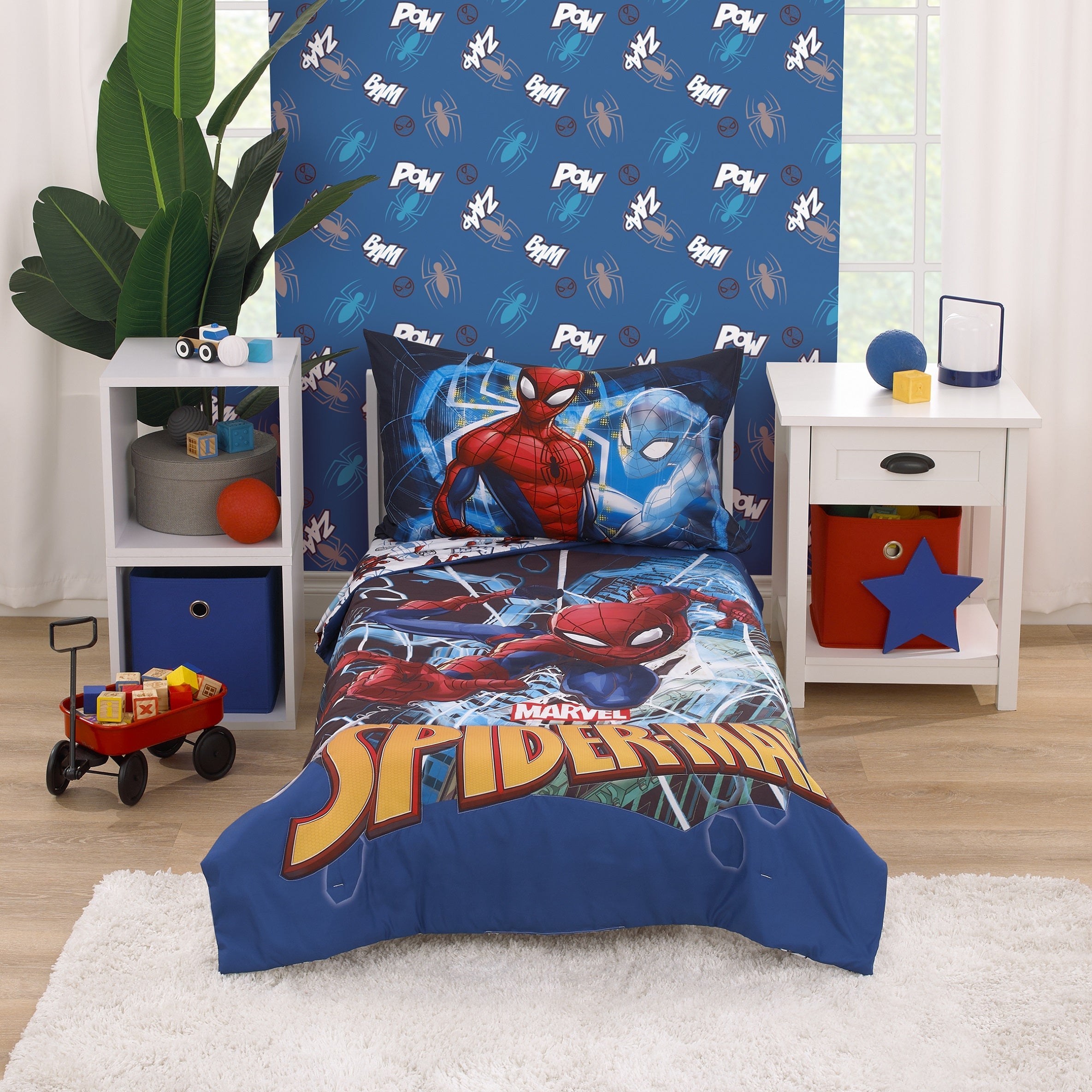 Marvel Spider-Man to the Rescue Red and Blue Shaped Squishy Pillow