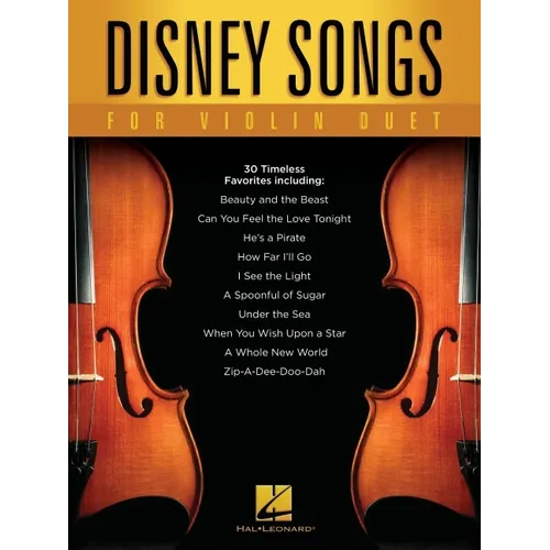 Disney Songs for Violin Duet - Paperback