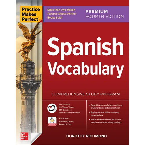 Practice Makes Perfect: Spanish Vocabulary, Premium Fourth Edition - Paperback
