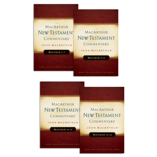 Matthew 1-28 MacArthur New Testament Commentary Four Volume Set - Hardcover