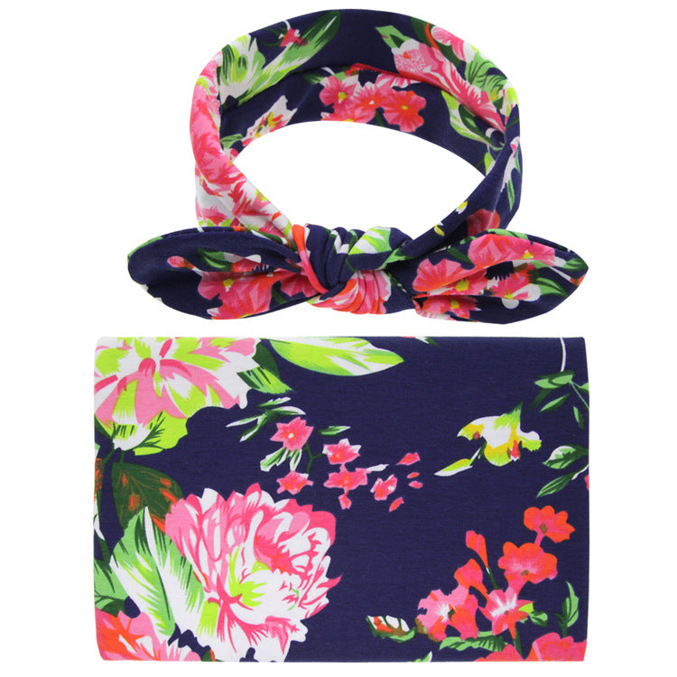 Childrens Rabbit-ear Wrap Cloth Set