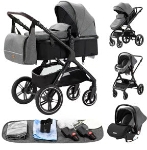Landscape Stroller With A Reclining Feature And Foldable Design