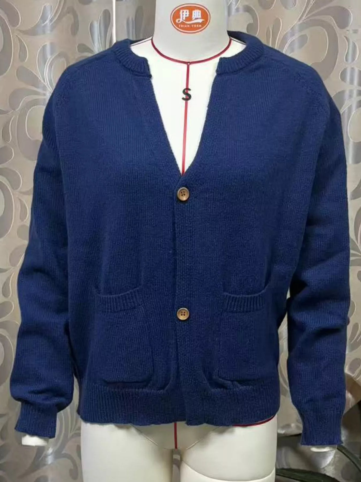 Full Size Button-Down Knit Cardigan Plus Size
