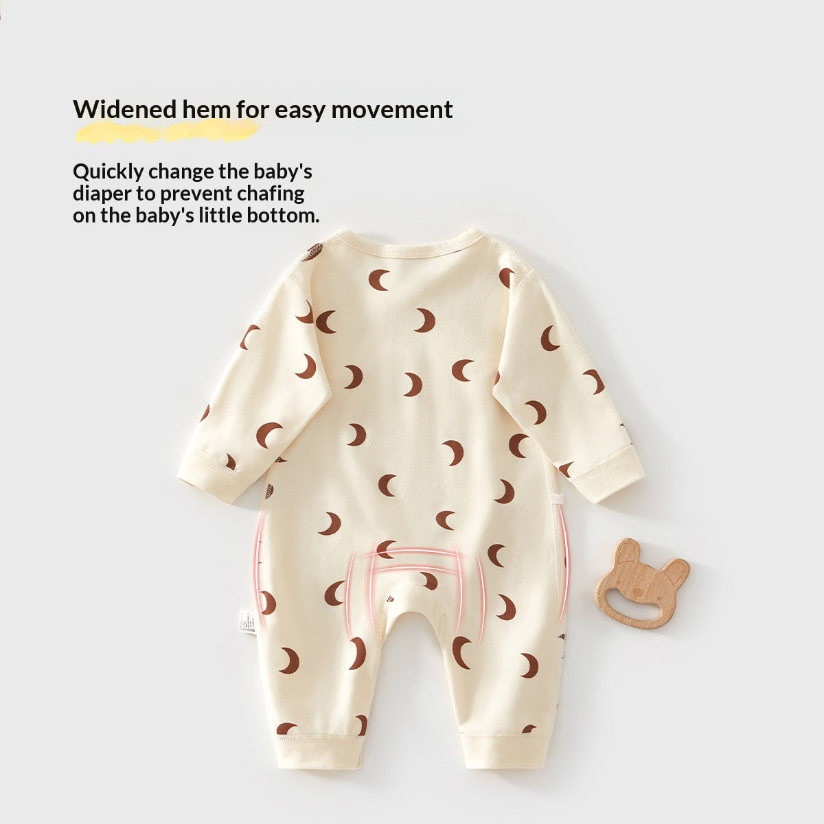 Baby Clothes Pure Cotton Class A Spring Romper For Newborns