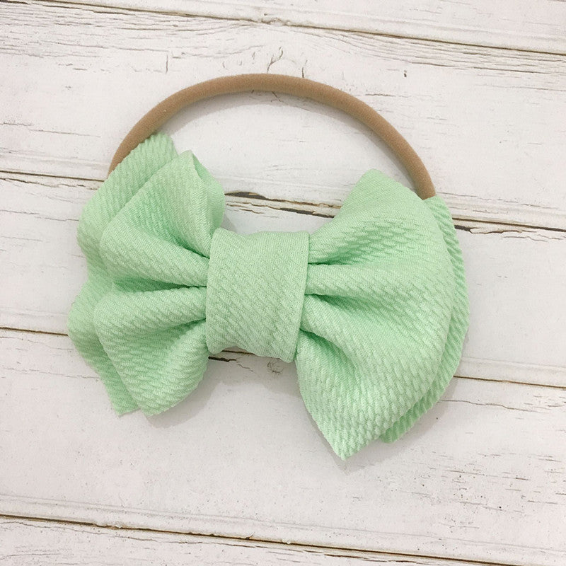 Children's Bow Hair Band Baby Double Layer