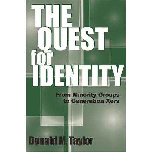 The Quest for Identity: From Minority Groups to Generation Xers - Paperback