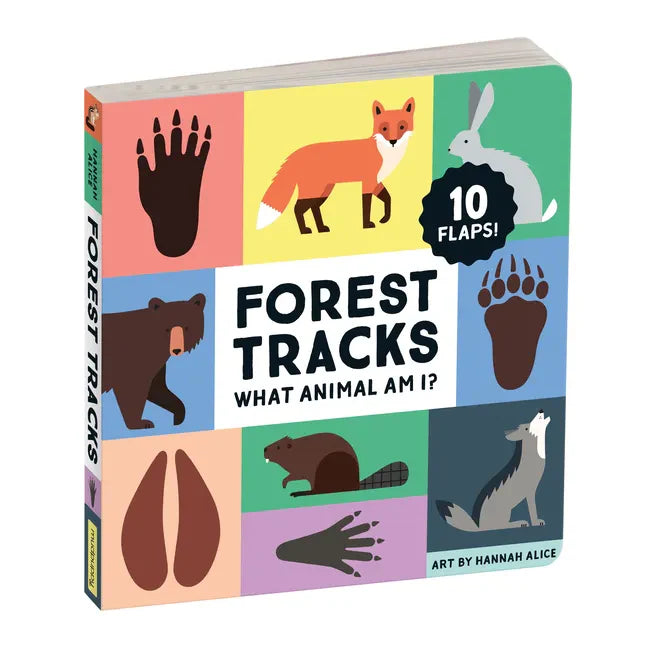 Forest Tracks: What Animal Am I? Lift-The-Flap Board Book - Hardcover