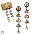 Waterfall bead earring with crystals from Swarovski®