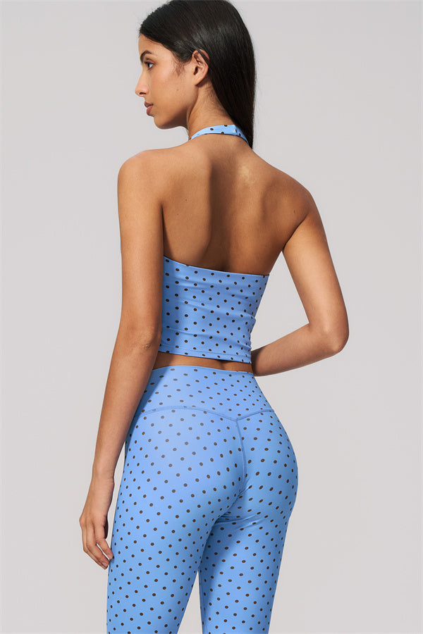 The Frame Halter Tank Top Capri Leggings 2-Piece Set