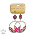 Seed bead cluster earring with crystals from Swarovski® - LC