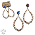 Bicone bead teardrop earring with crystals from Swarovski®