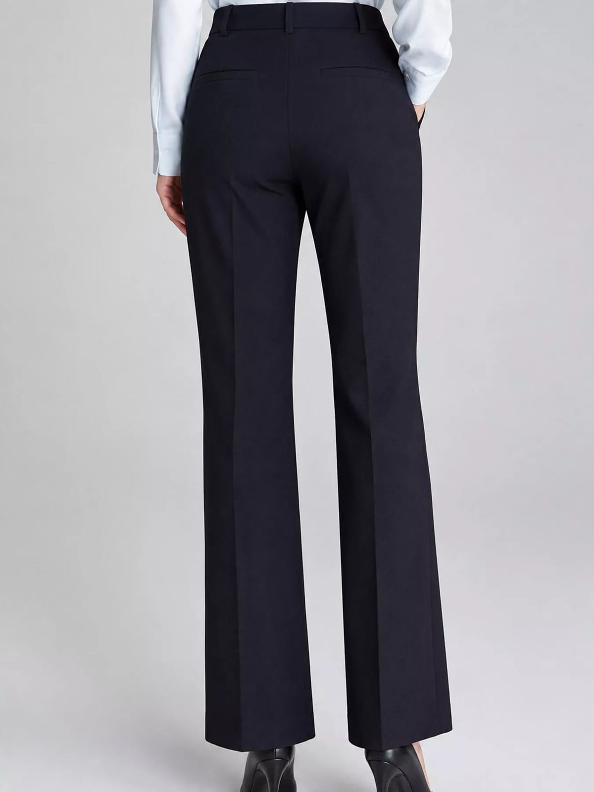 High-Waisted Straight-Leg Pants