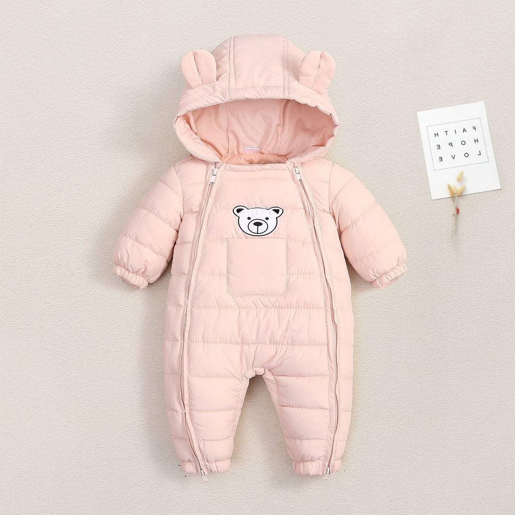 Outdoor One-piece Jumpsuit Set Cotton-padded Jacket