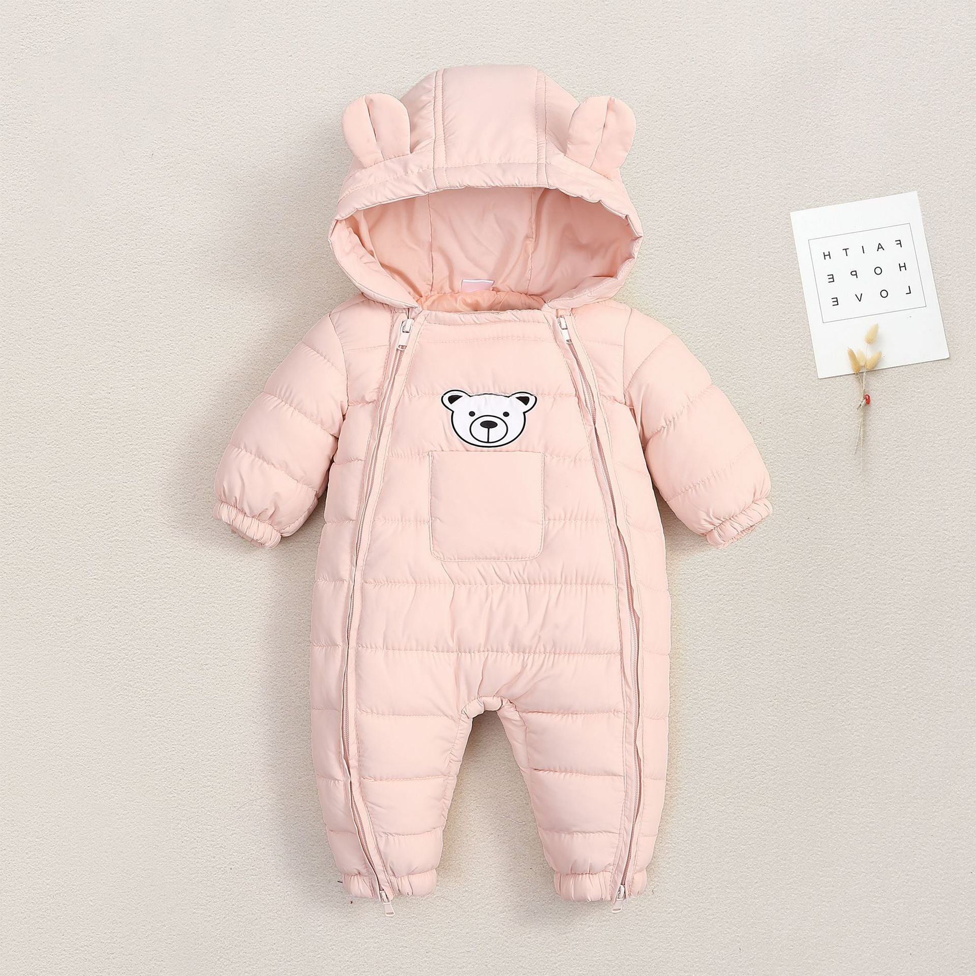 Outdoor One-piece Jumpsuit Set Cotton-padded Jacket