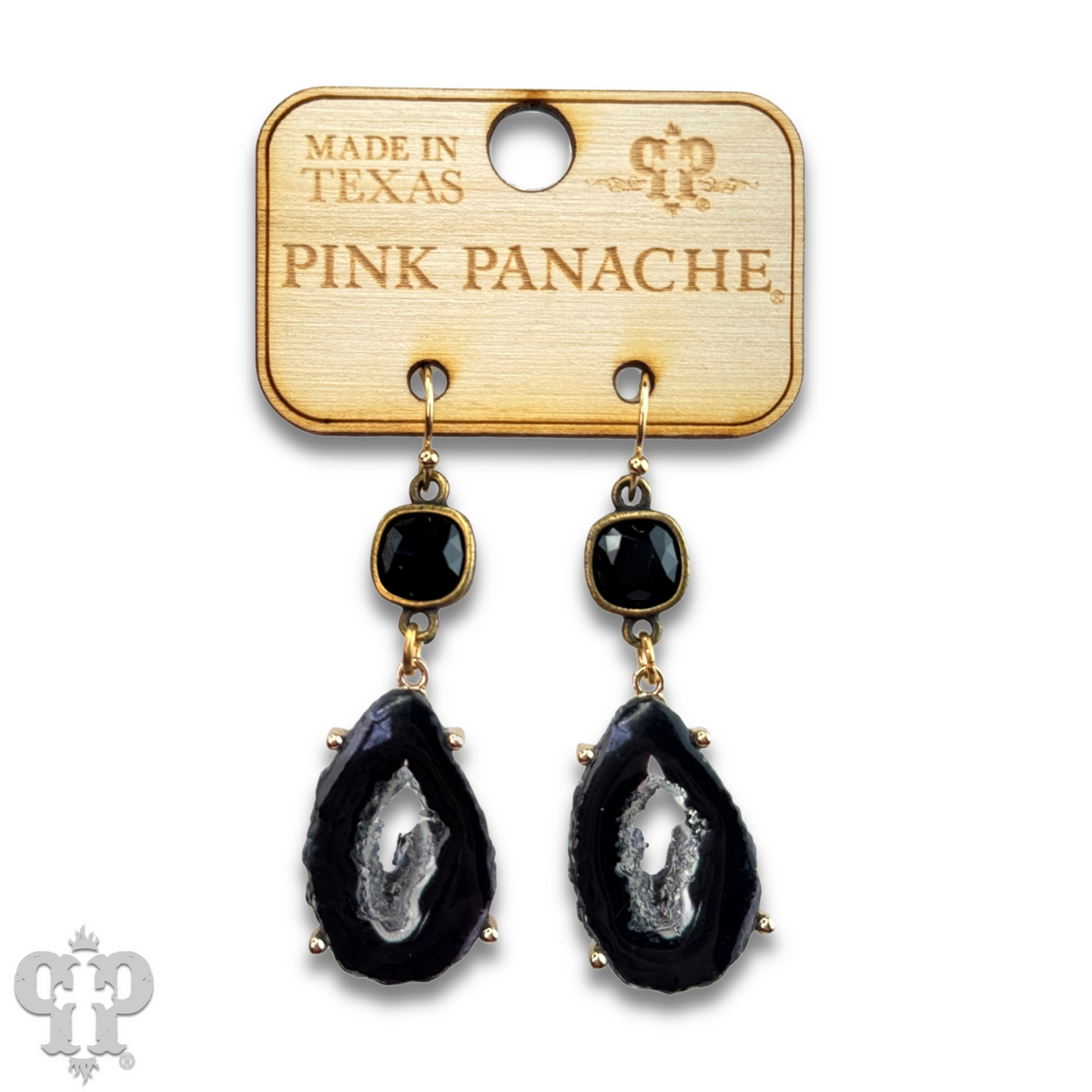 Druzy earring with crystals from Swarovski® - LC