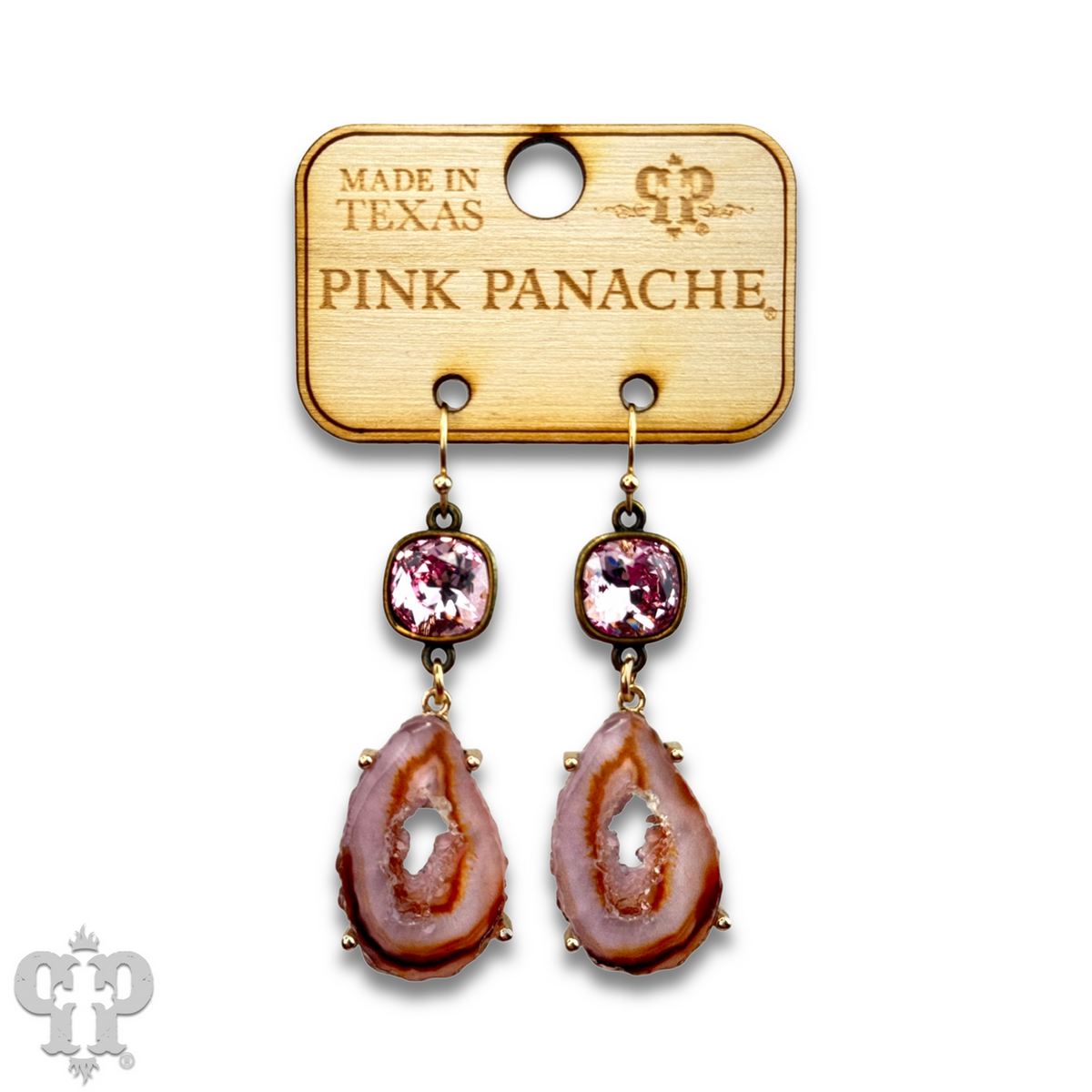 Druzy earring with crystals from Swarovski® - LC