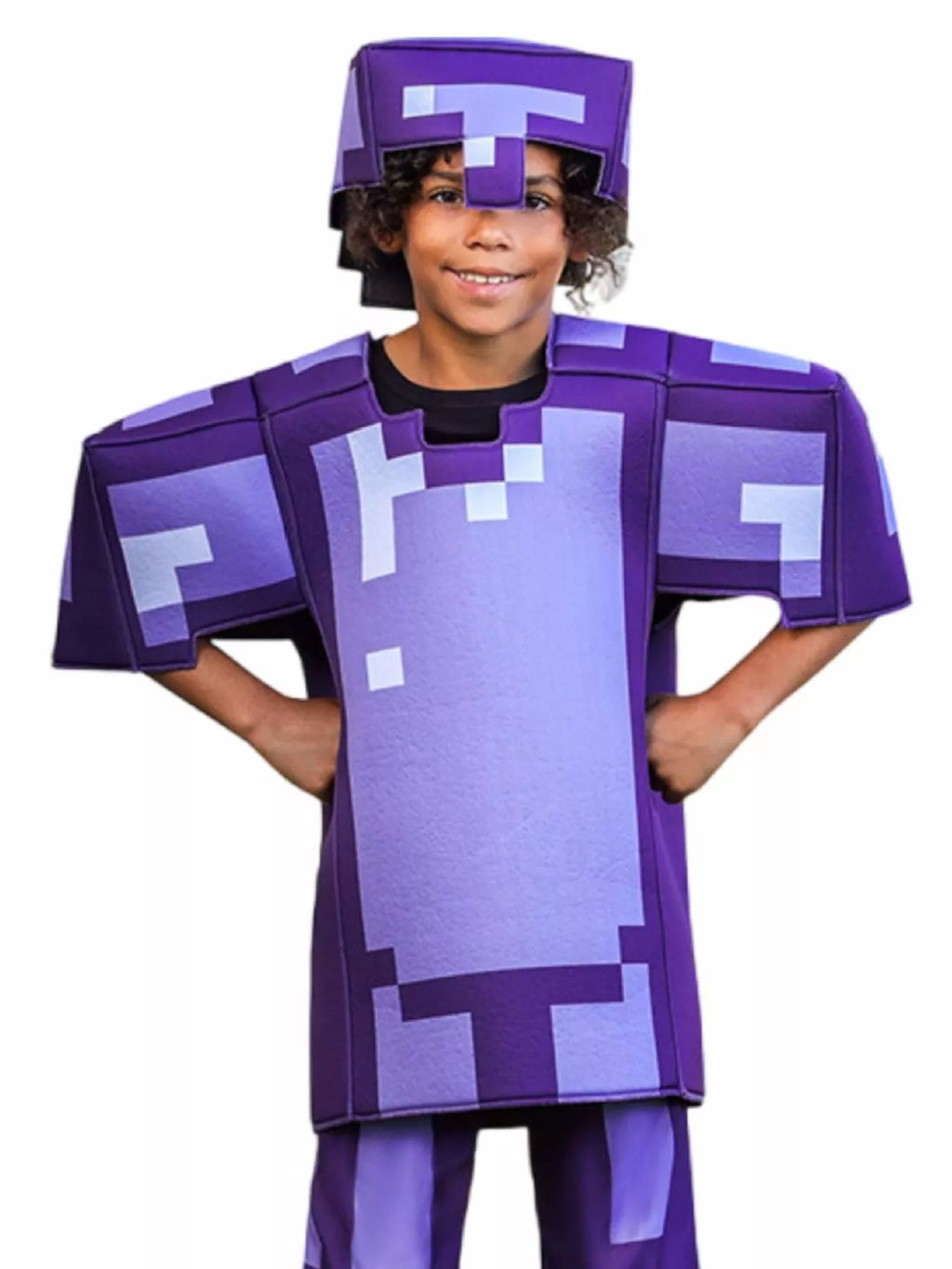 Children's Minecraft Pixelated Print Costume Set