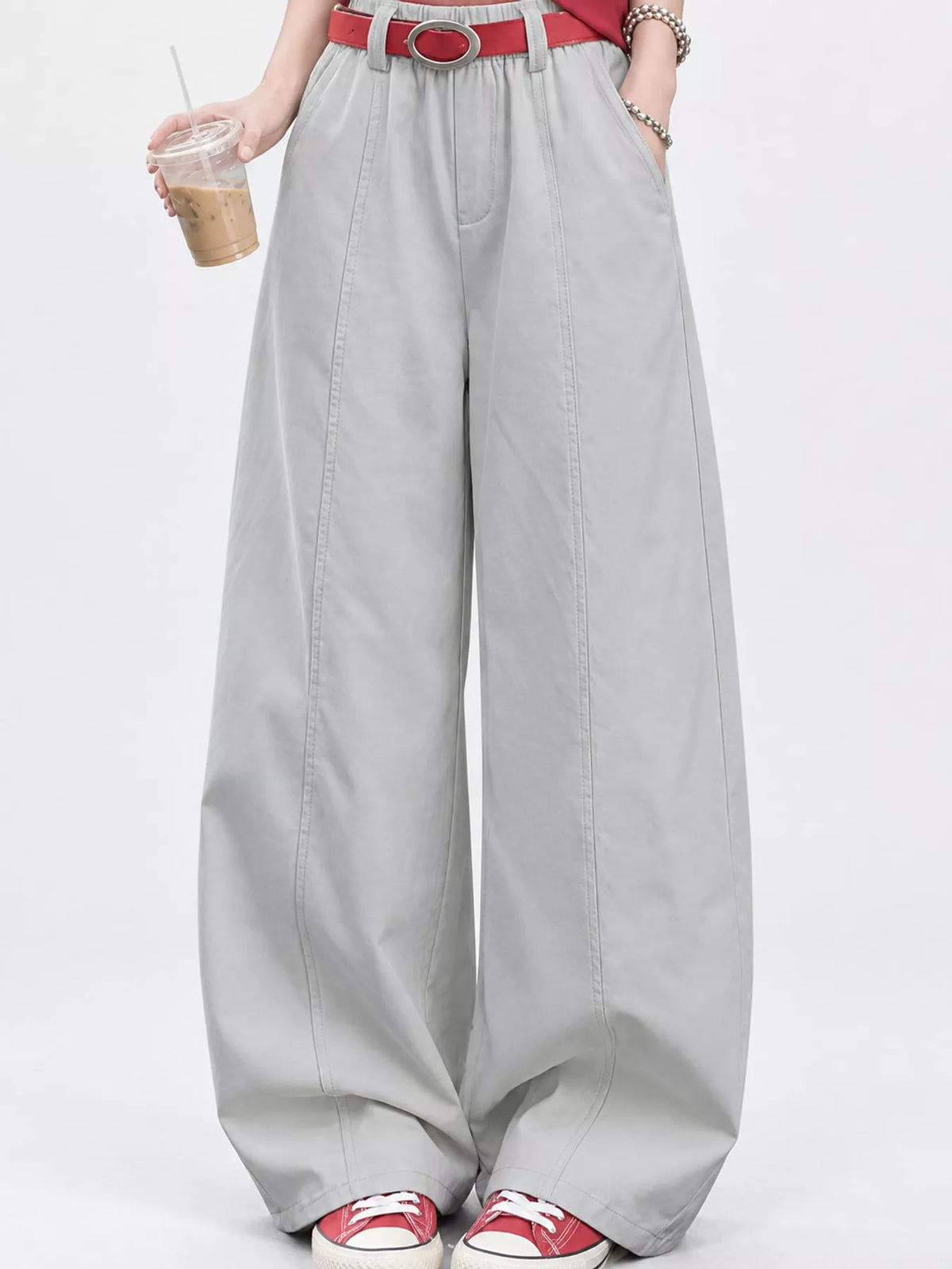Wide-Leg Cargo Pants