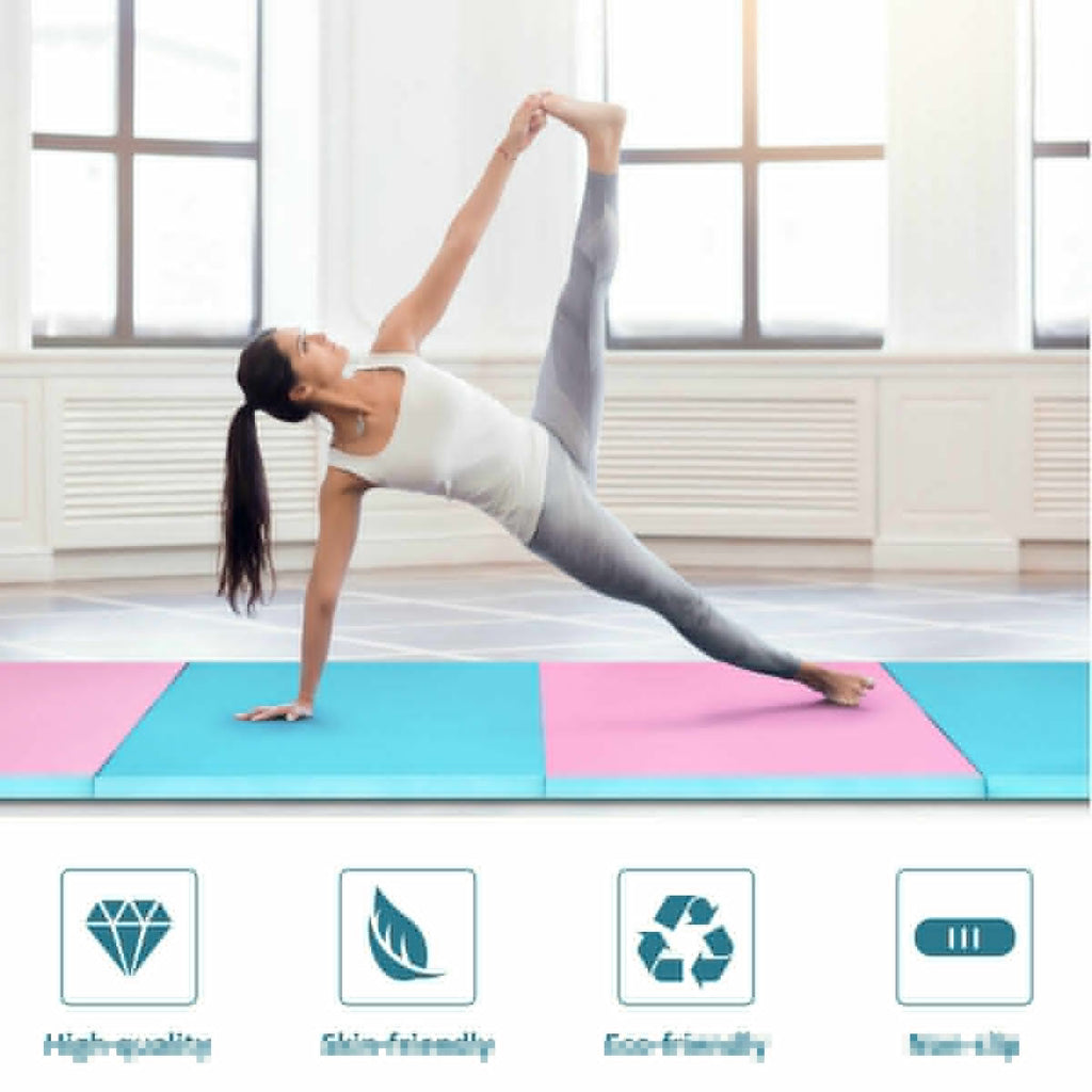 4 Feet x 10 Feet x 2 Inch Folding Gymnastics Tumbling Gym Mat
